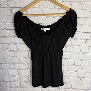 Studio M Y2K Black stretch Top Size M